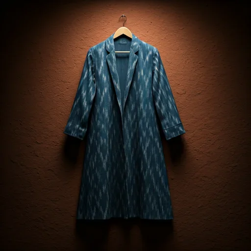 The Indigo Ikat Chapan